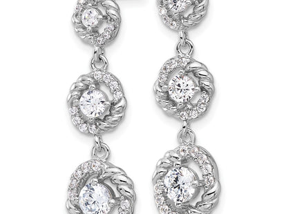 Sterling Silver Earrings Style QG6489E - Classique Jewelry Inc.