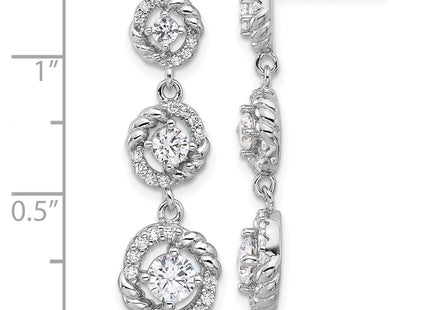 Sterling Silver Earrings Style QG6489E - Classique Jewelry Inc.
