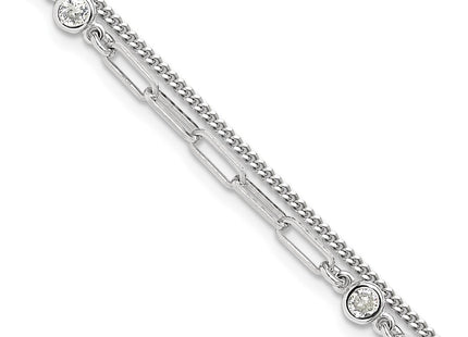 Sterling Silver Bracelets Style QG6495 - Classique Jewelry Inc.