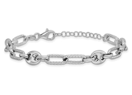 Sterling Silver Bracelets Style QG6502 - Classique Jewelry Inc.