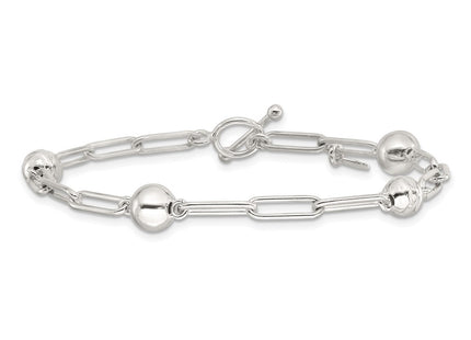 Sterling Silver Bracelets Style QG6528 - Classique Jewelry Inc.