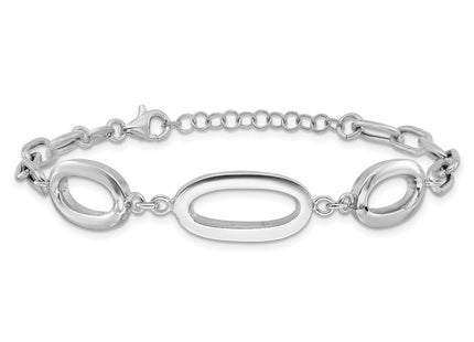 Sterling Silver Bracelets Style QG6529 - Classique Jewelry Inc.