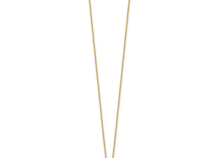 Sterling Silver Gold-plated Enamel Evil Eye w/1in ext. Necklace (Style QG6545-16)