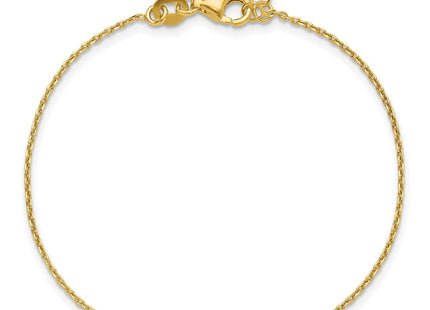 Sterling Silver Gold-plated Enamel Evil Eye w/.5 in ext. Necklace