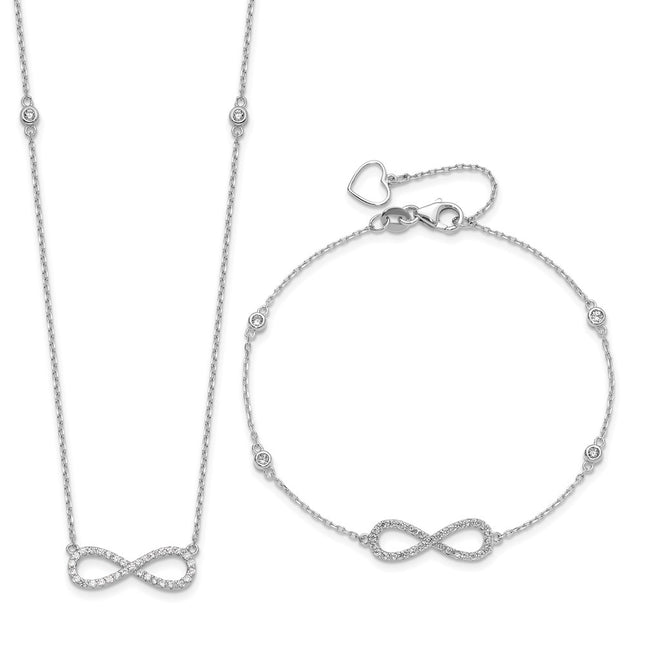 Sterling Silver Bracelets Style QG6554SET - Classique Jewelry Inc.