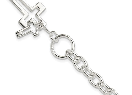 Sterling Silver Bracelets Style QG6567 - Classique Jewelry Inc.