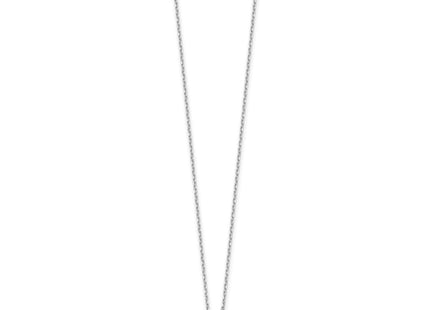Sterling silver cubic zirconia cross necklace, alternate view