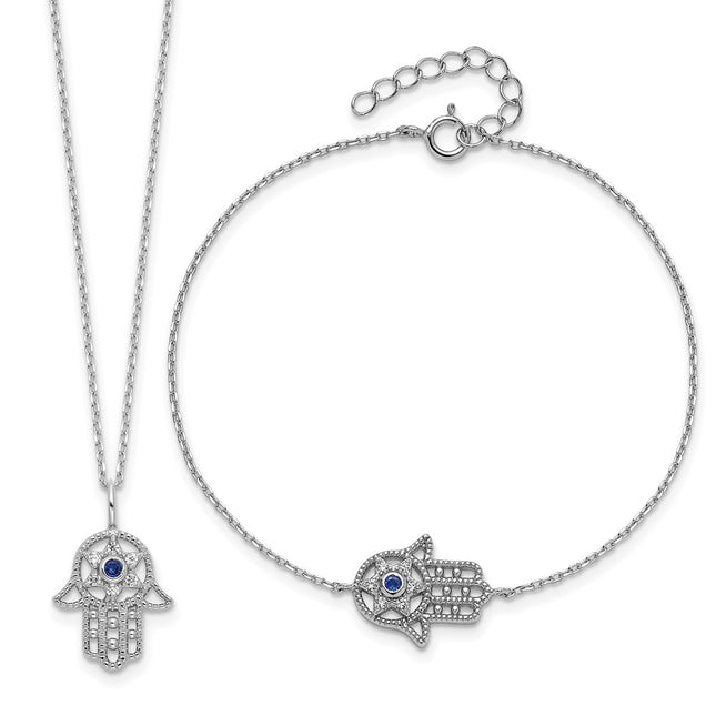Sterling Silver Bracelets Style QG6593SET - Classique Jewelry Inc.