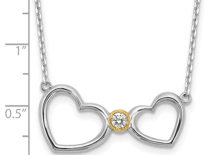 Silver/14k Two-Tone Jewelry Style QG6616 - Classique Jewelry Inc.