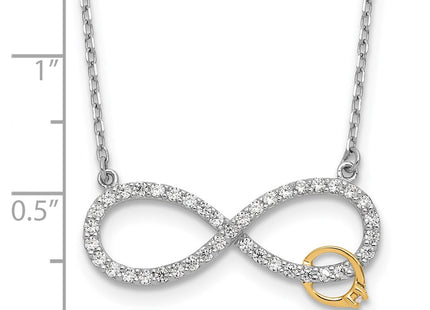 Silver/14k Two-Tone Jewelry Style QG6620 - Classique Jewelry Inc.