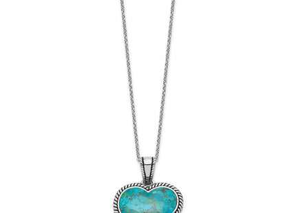 Sterling silver turquoise necklace, alternate view