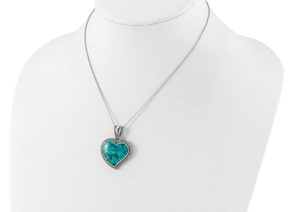 Sterling silver turquoise necklace, another view