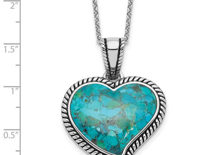 Sterling silver turquoise necklace, further view