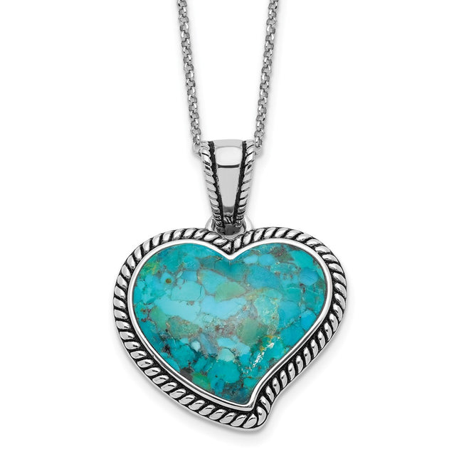 Sterling silver turquoise necklace