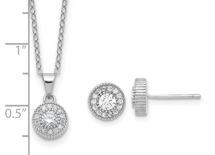 Sterling Silver Earrings Style QG6724SET - Classique Jewelry Inc.
