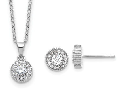 Sterling Silver Earrings Style QG6724SET - Classique Jewelry Inc.