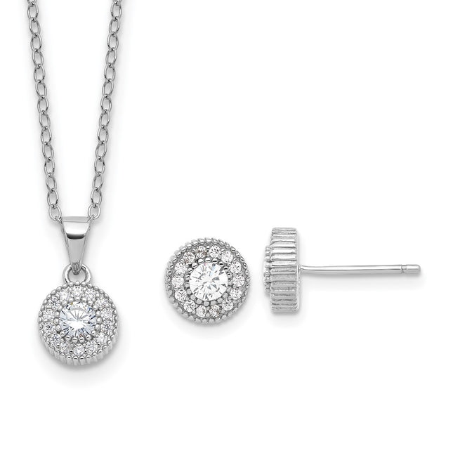 Sterling Silver Earrings Style QG6724SET - Classique Jewelry Inc.