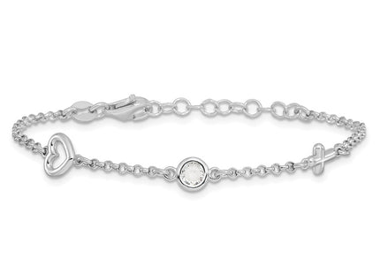 Sterling Silver Bracelets Style QG6733 - Classique Jewelry Inc.