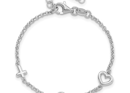 Sterling Silver Bracelets Style QG6733 - Classique Jewelry Inc.