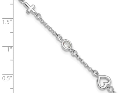 Sterling Silver Bracelets Style QG6733 - Classique Jewelry Inc.