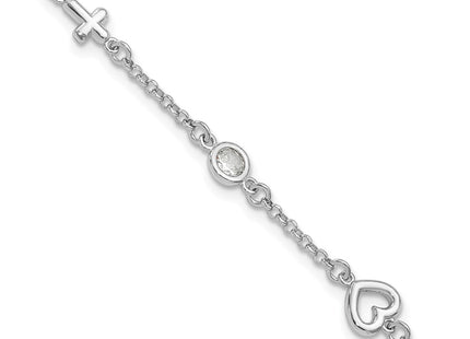 Sterling Silver Bracelets Style QG6733 - Classique Jewelry Inc.