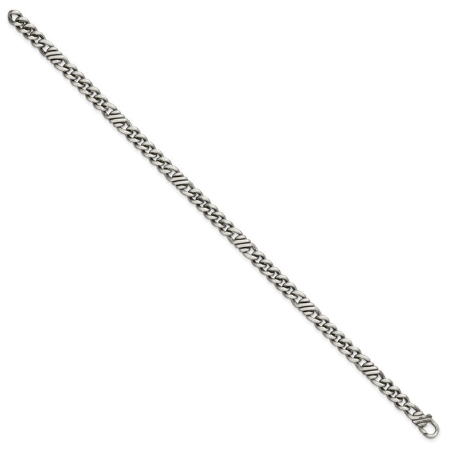 Sterling Silver Chain Bracelets Style QG6784 - Classique Jewelry Inc.