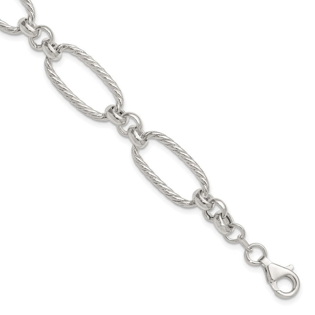 Sterling Silver Bracelets Style QG6811 - Classique Jewelry Inc.