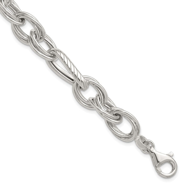 Sterling Silver Bracelets Style QG6818 - Classique Jewelry Inc.