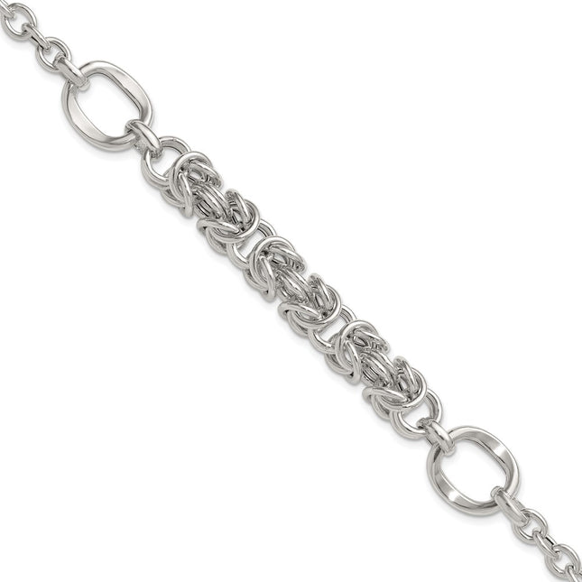 Sterling Silver Bracelets Style QG6819 - Classique Jewelry Inc.
