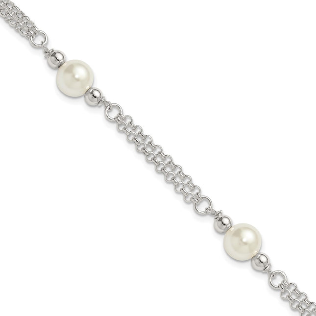 Sterling Silver Bracelets Style QG6827 - Classique Jewelry Inc.