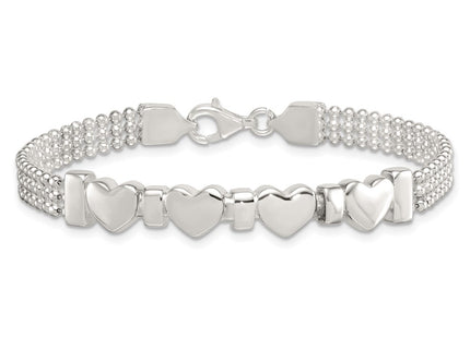 Sterling Silver Bracelets Style QG6831 - Classique Jewelry Inc.