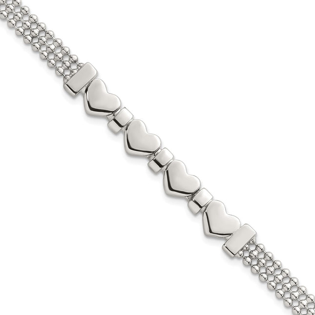 Sterling Silver Bracelets Style QG6831 - Classique Jewelry Inc.