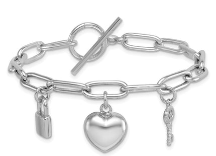 Sterling Silver Chain Bracelets Style QG6834 - Classique Jewelry Inc.