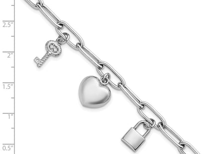 Sterling Silver Chain Bracelets Style QG6834 - Classique Jewelry Inc.