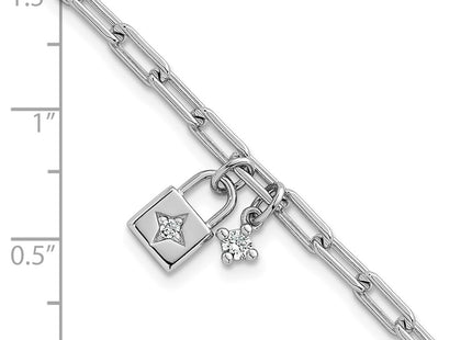 Sterling Silver Bracelets Style QG6835 - Classique Jewelry Inc.