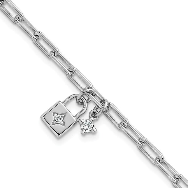 Sterling Silver Bracelets Style QG6835 - Classique Jewelry Inc.