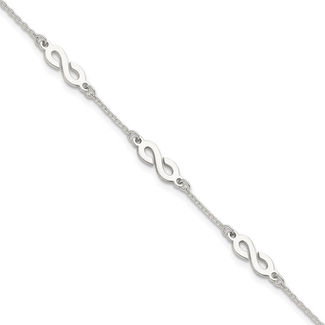 Sterling Silver Bracelets Style QG6836 - Classique Jewelry Inc.