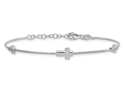 Sterling Silver Bracelets Style QG6838 - Classique Jewelry Inc.