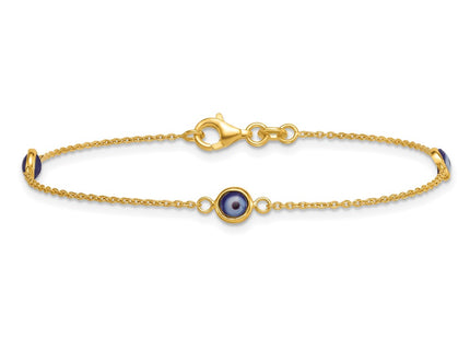 Sterling Silver Bracelets Style QG6840GP - Classique Jewelry Inc.