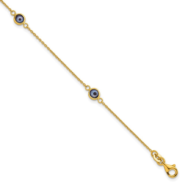 Sterling Silver Bracelets Style QG6840GP - Classique Jewelry Inc.