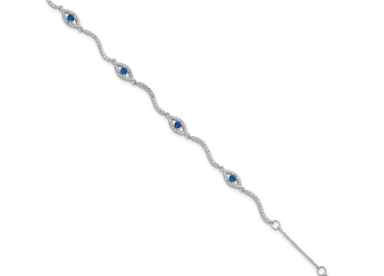 Sterling Silver Bracelets Style QG6843 - Classique Jewelry Inc.