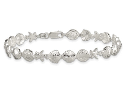 Sterling Silver Bracelets Style QG6846 - Classique Jewelry Inc.