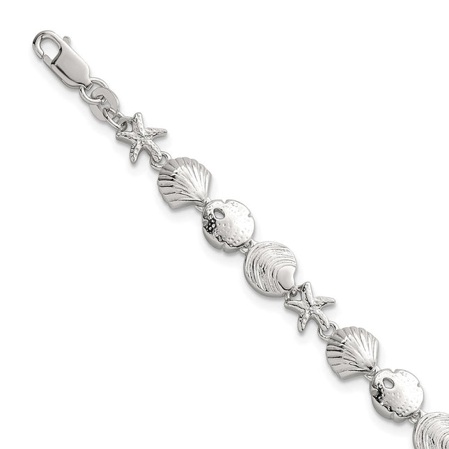 Sterling Silver Bracelets Style QG6846 - Classique Jewelry Inc.