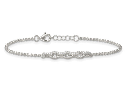 Sterling Silver Bracelets Style QG6848 - Classique Jewelry Inc.