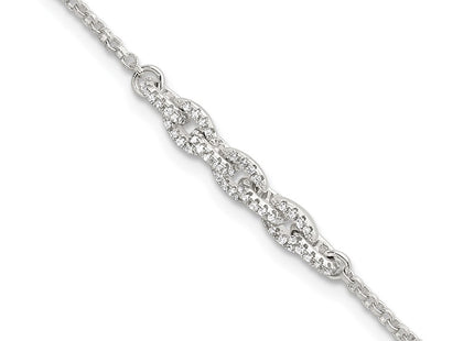Sterling Silver Bracelets Style QG6848 - Classique Jewelry Inc.