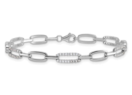 Sterling Silver Bracelets Style QG6849 - Classique Jewelry Inc.