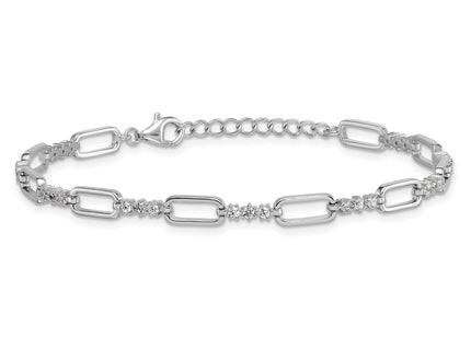 Sterling Silver Bracelets Style QG6850 - Classique Jewelry Inc.