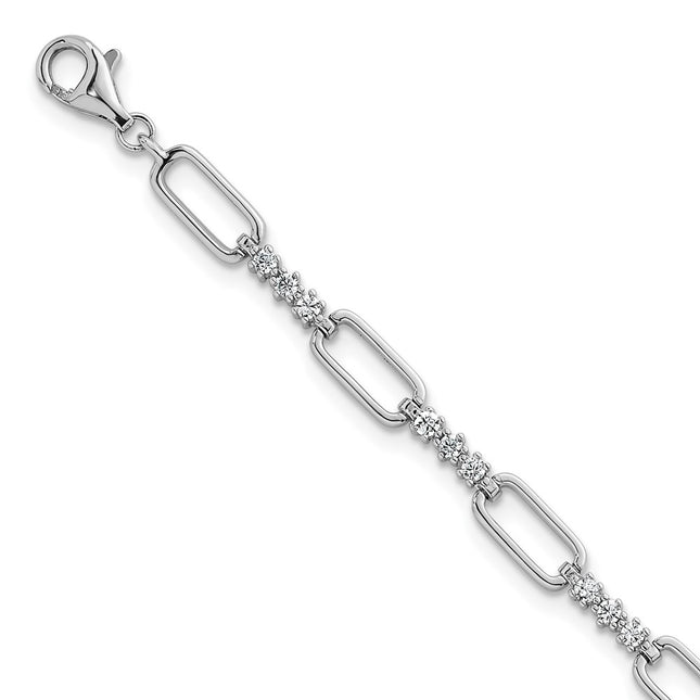 Sterling Silver Bracelets Style QG6850 - Classique Jewelry Inc.