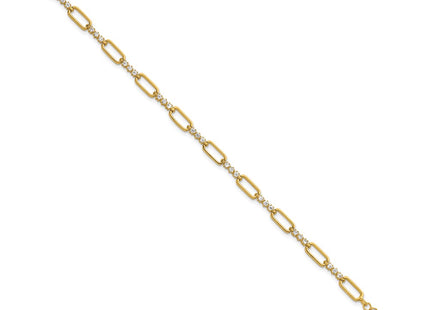 Sterling Silver Bracelets Style QG6850GP - Classique Jewelry Inc.