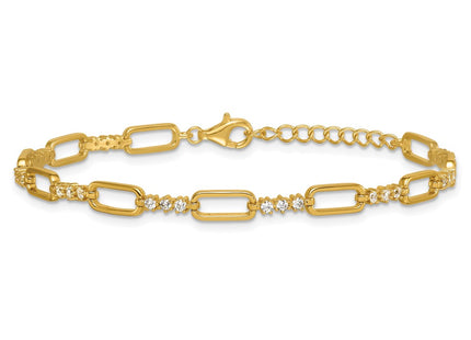 Sterling Silver Bracelets Style QG6850GP - Classique Jewelry Inc.